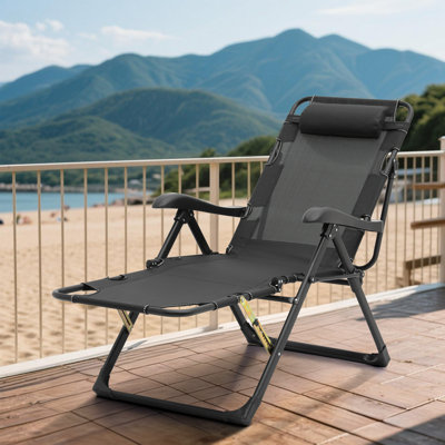 Arlmont & Co. Nykira Outdoor Zero Gravity Folding Reclining Lounge